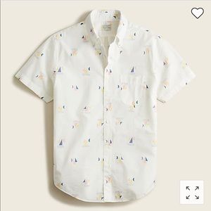 Men’s seersucker button down shirt